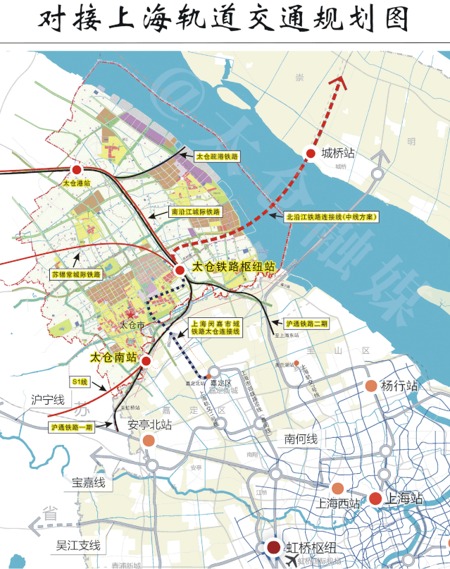 对接上海轨道交通规划图